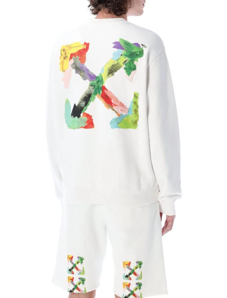 商品Off-White|Off-White Logo Printed Crewneck Sweatshirt,价格¥2934,第2张图片详细描述