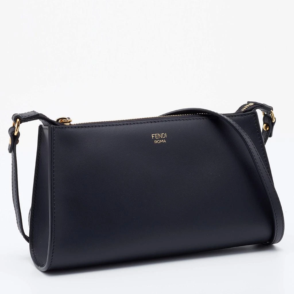 商品Fendi|Fendi Black Leather Pochette Crossbody Bag,价格¥4567,第3张图片详细描述