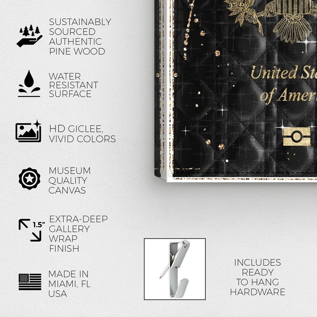 商品Oliver Gal|Fashion and Glam 'Lux Passport' Travel Essentials,价格¥1813,第3张图片详细描述