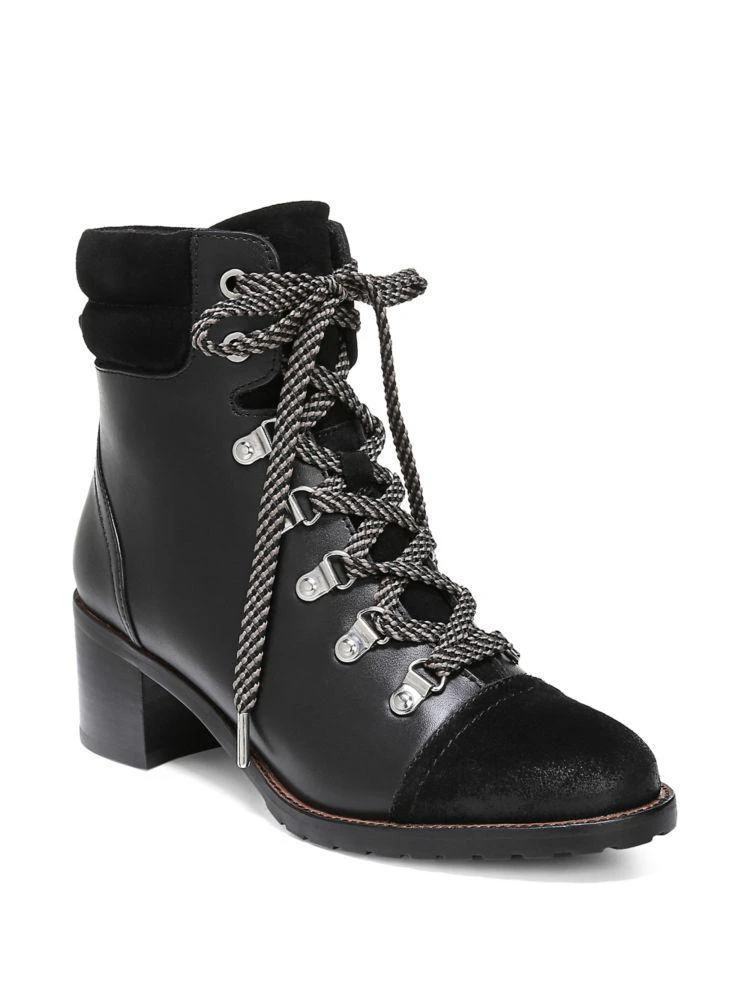 商品Sam Edelman|Manchester Faux Fur, Leather and Suede Lace-Up Boots,价格¥816,第2张图片详细描述