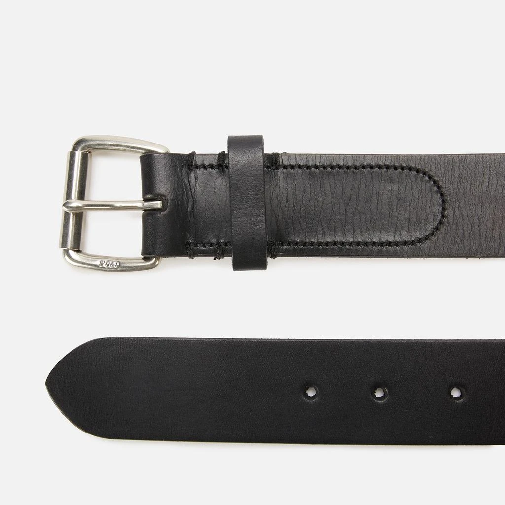 商品Ralph Lauren|Polo Ralph Lauren Men's PP Charm Casual Tumbled Leather Belt - Black,价格¥624,第2张图片详细描述