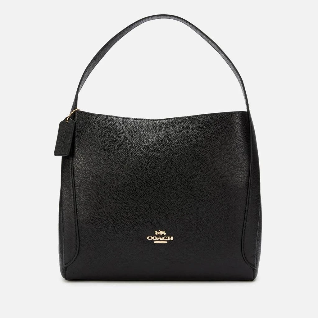 商品Coach|Coach Women's Polished Pebble Leather Hadley Hobo Bag - Black,价格¥2245,第1张图片