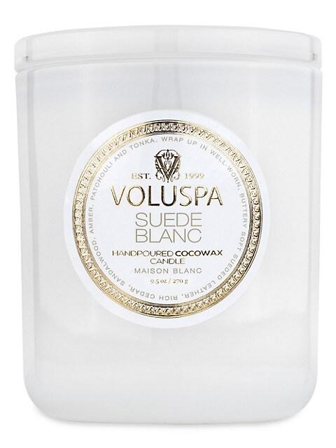 Suede Blanc Boxed Classic Candle商品第1张图片规格展示