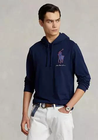 商品Ralph Lauren|Ralph Lauren Big Pony Jersey Hooded T Shirt,价格¥296,第1张图片