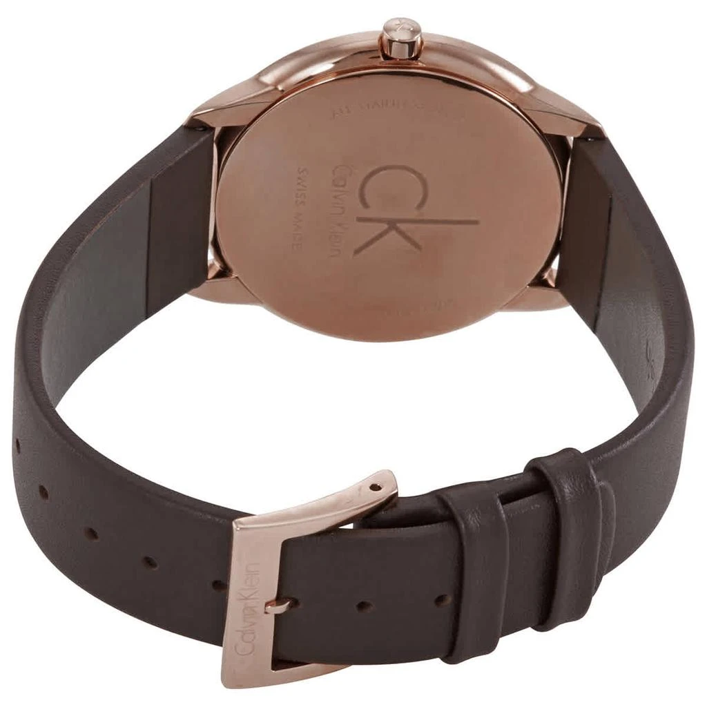 商品Calvin Klein|Calvin Klein Minimal Quartz Silver Dial Mens Leather Watch K3M216G6,价格¥588,第3张图片详细描述