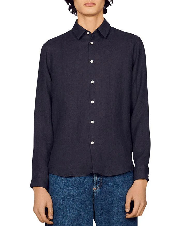 商品Sandro|Seamless Hemp Shirt,价格¥1394,第1张图片