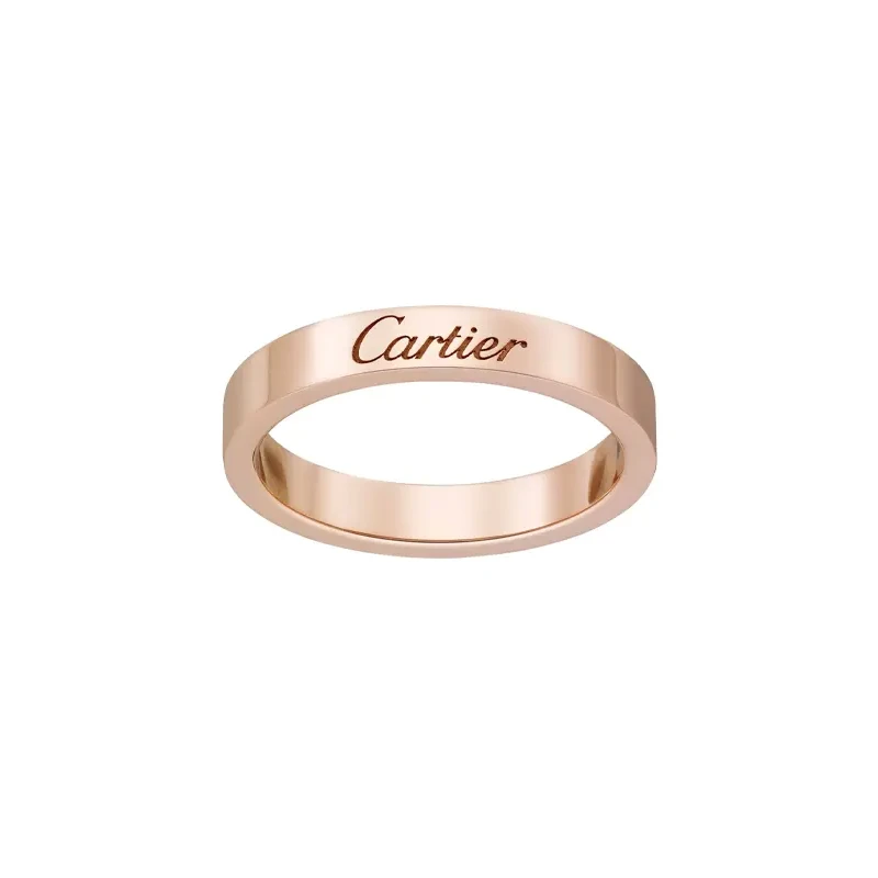 商品[国内直发] Cartier|CARTIER卡地亚 C de 系列 日韩甜美 K金 18K玫瑰金 戒指 男女同款情侣款 玫瑰金,价格¥7157,第9张图片详细描述