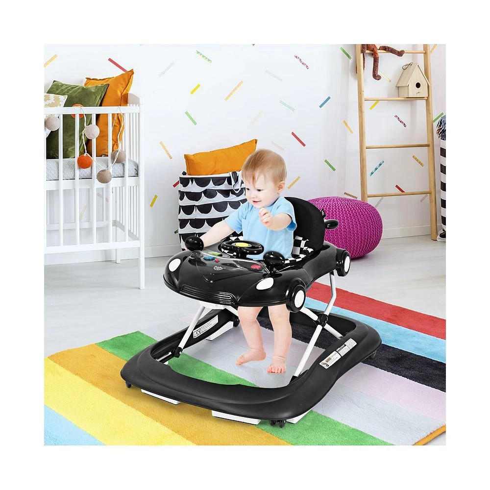 商品Costway|2-in-1 Foldable Baby Walker w/ Adjustable Heights & Detachable Toy Tray,价格¥509,第2张图片详细描述