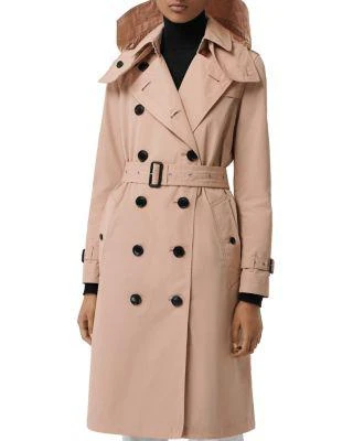 商品Burberry|Kensington Hooded Trench Coat,价格¥3671,第1张图片