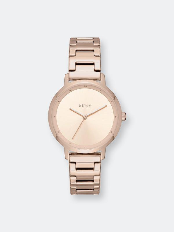 商品DKNY|Dkny Women's The Modernist NY2637 Rose-Gold Stainless-Steel Quartz Dress Watch ONE SIZE,价格¥568,第1张图片