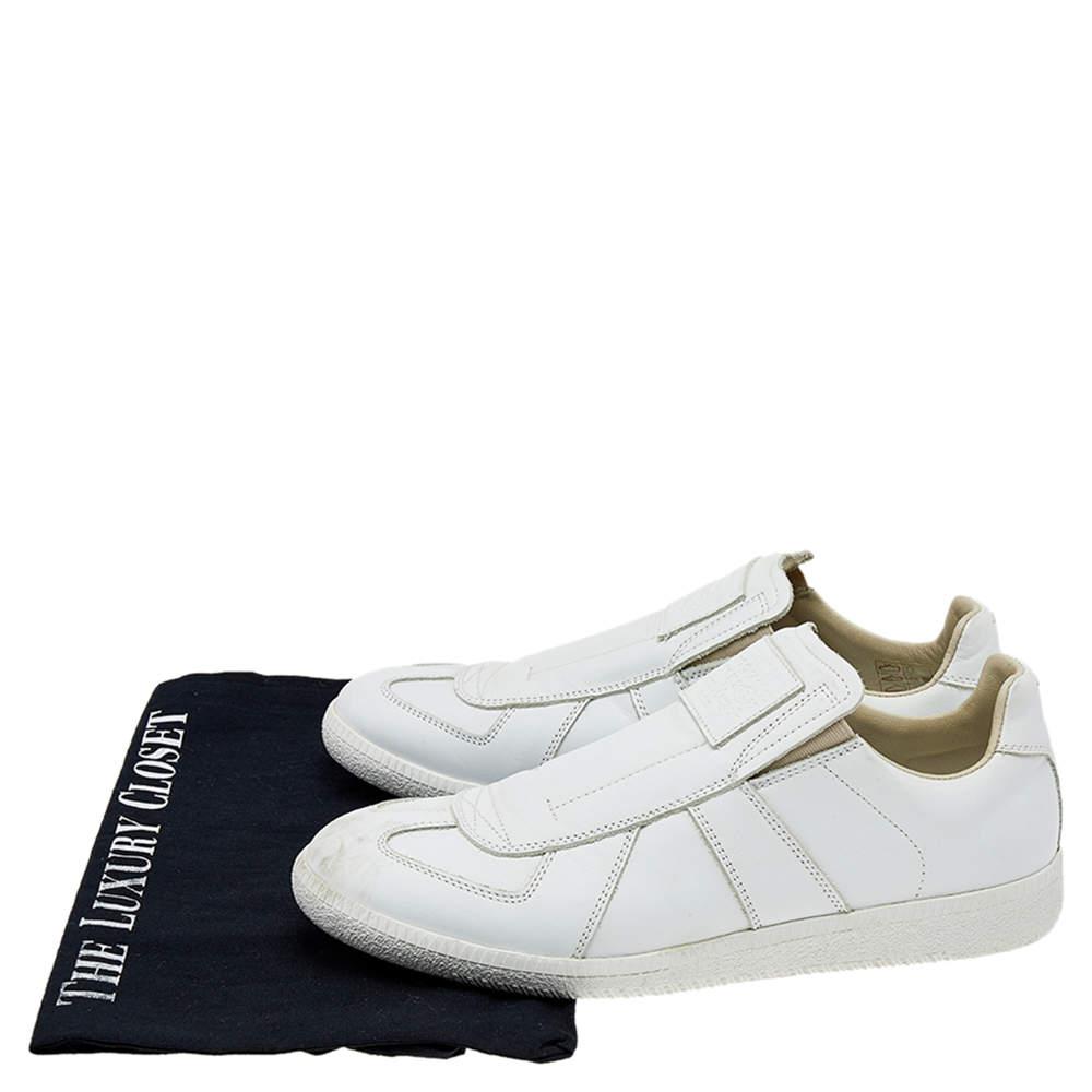 Maison Martin Margiela White Leather Slip on Sneakers Size 39商品第8张图片规格展示