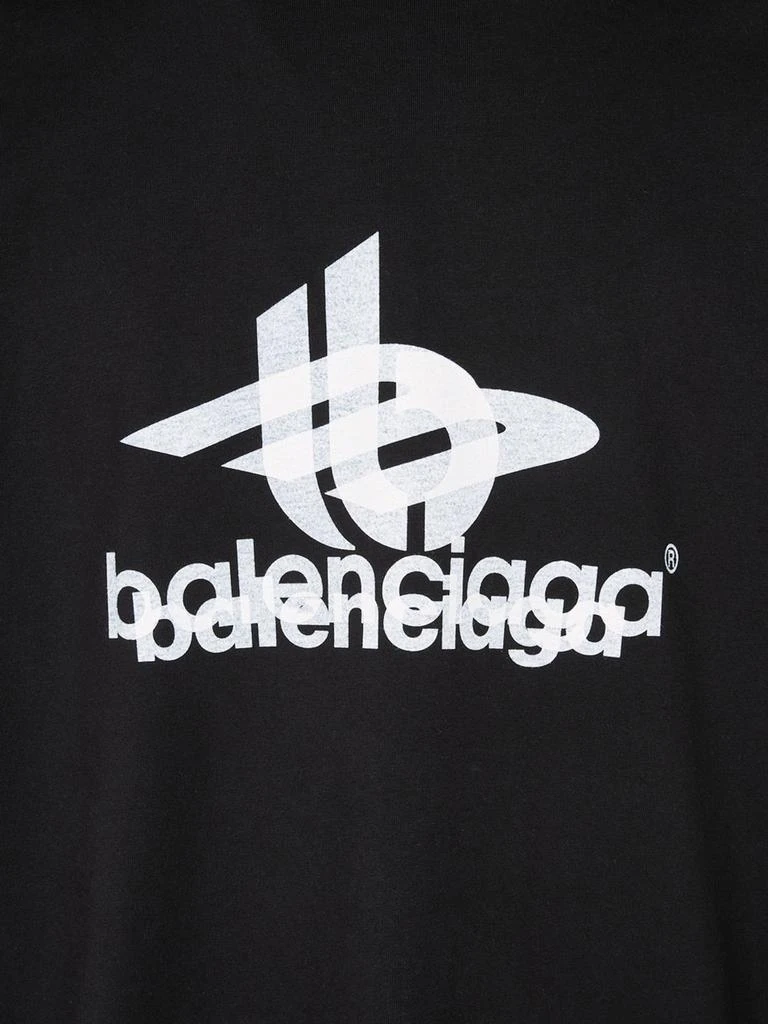 商品Balenciaga|Layered Sports Vintage Cotton T-shirt,价格¥3785,第3张图片详细描述