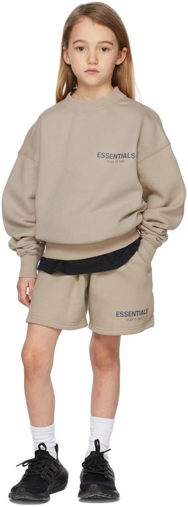 商品Essentials|Kids Tan Pullover Sweatshirt,价格¥440,第1张图片