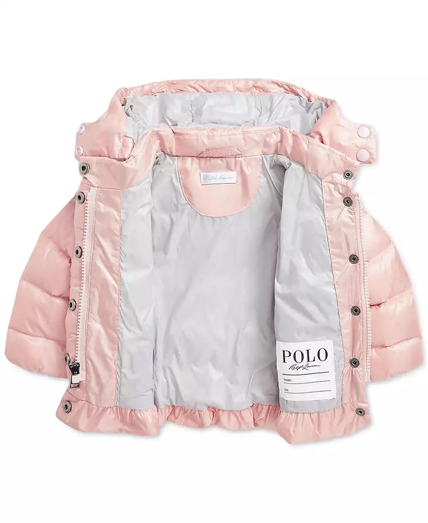 商品Ralph Lauren|Baby Metallic Peplum Bomber Coat,价格¥734,第4张图片详细描述
