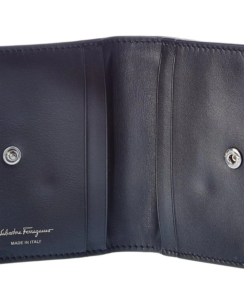 商品Salvatore Ferragamo|Salvatore Ferragamo Viva Bow Leather Card Holder,价格¥1531,第3张图片详细描述