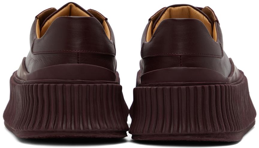 Brown Leather Platform Sneakers商品第2张图片规格展示