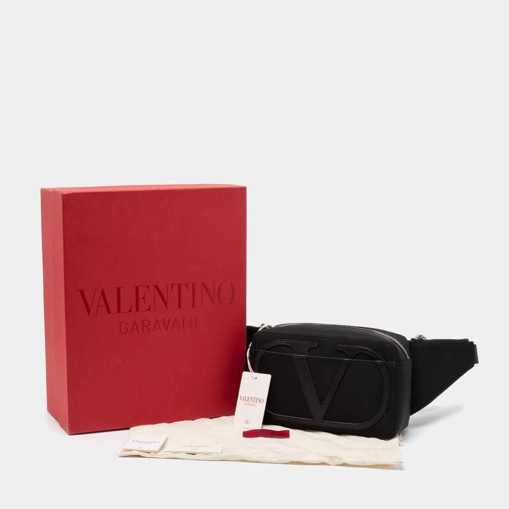 Valentino Black Nylon and Leather VLogo Belt Bag 商品