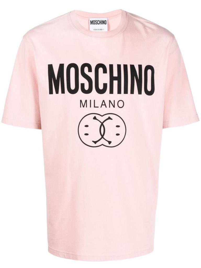 商品Moschino|Moschino Men's Pink Other Materials T-Shirt,价格¥1916,第1张图片
