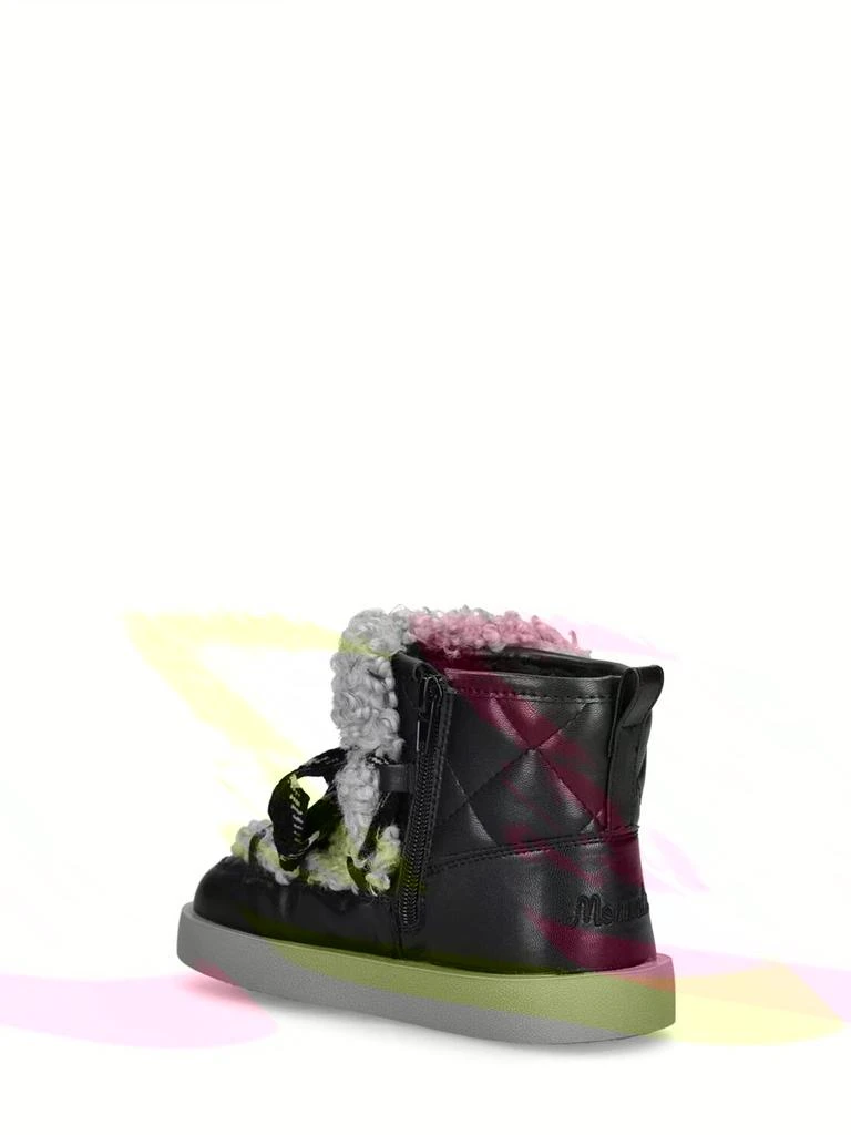 商品MONNALISA|Nylon & Faux Leather Snow Boots,价格¥2013,第3张图片详细描述