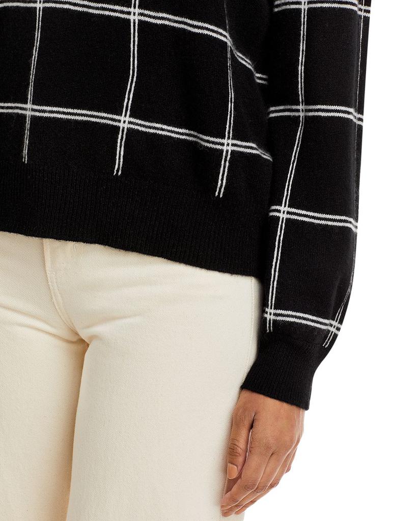 Windowpane Cashmere Crewneck Sweater - 100% Exclusive商品第6张图片规格展示