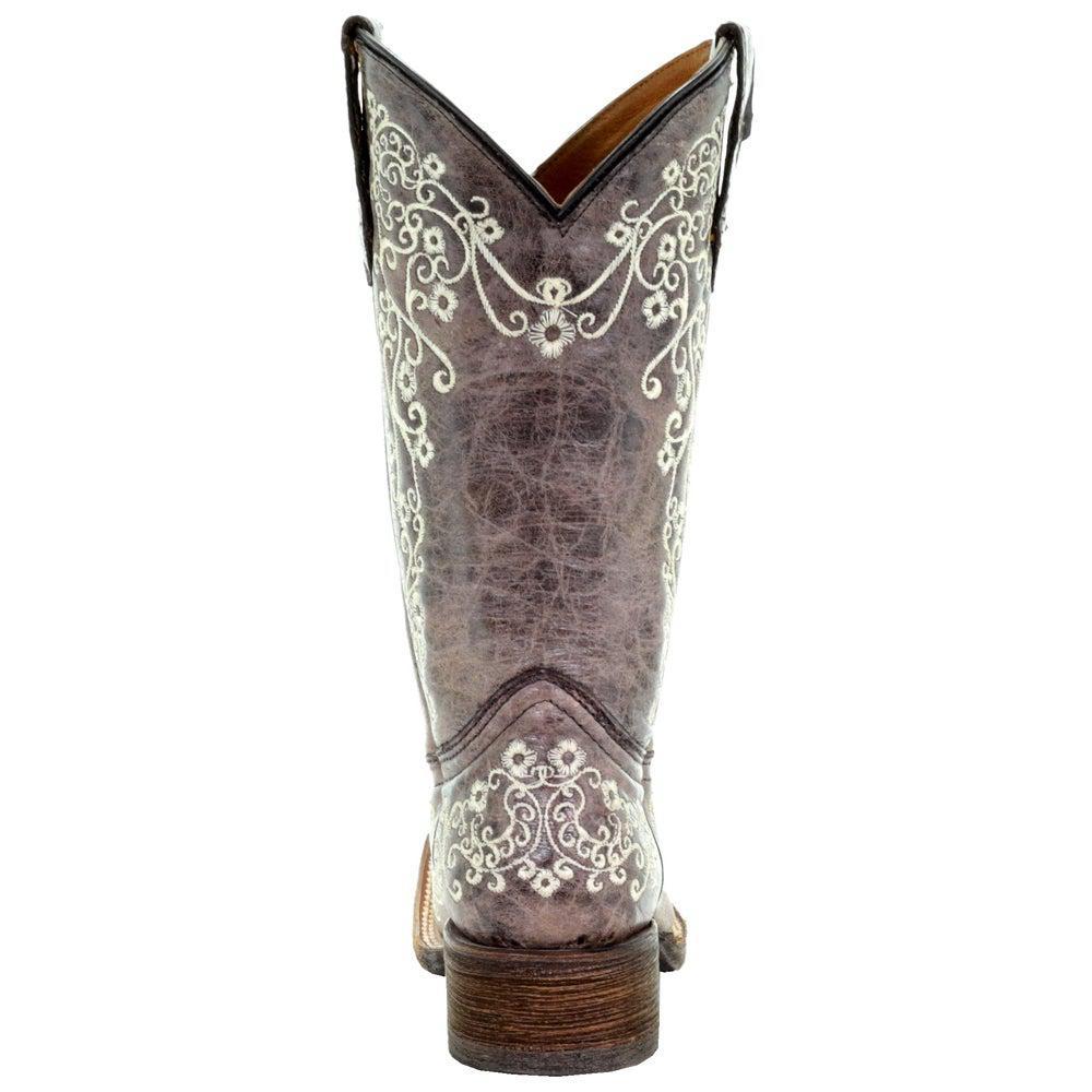 商品Corral Boots|A2980 Embroidery Square Toe Cowboy Boots,价格¥888,第5张图片详细描述