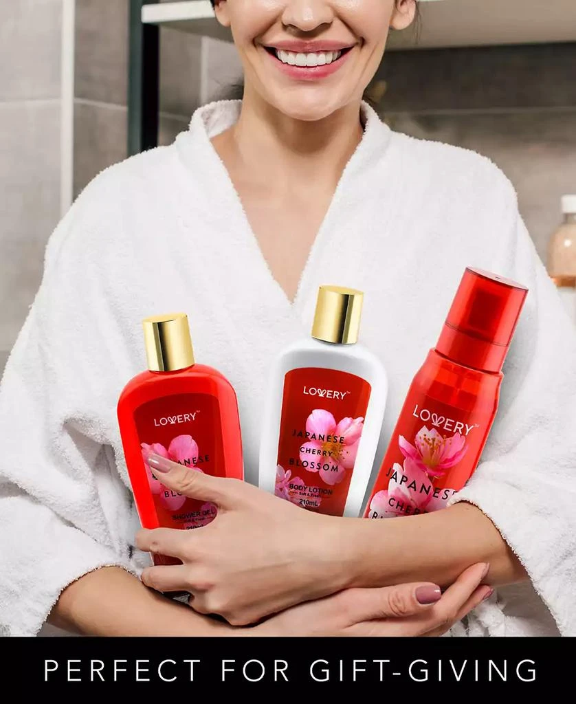 商品Lovery|Body Care Gift Set, Japanese Cherry Blossom Bath and Body Travel Set, 3 Piece,价格¥331,第5张图片详细描述