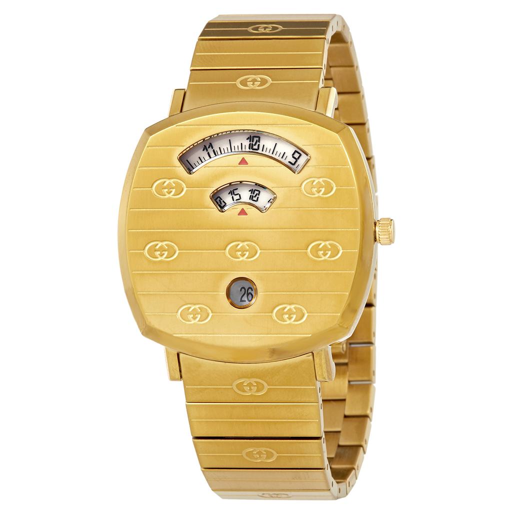 Pre-owned Gucci Grip Gold Dial Unisex Watch YA157409商品第1张图片规格展示