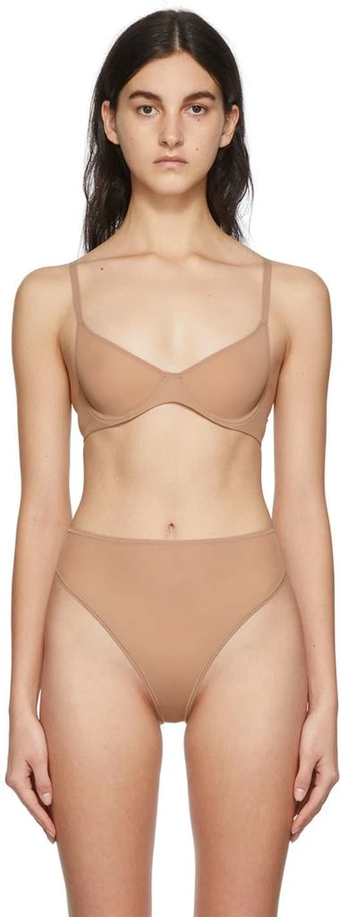 商品SKIMS|Tan Jelly Sheer Underwire Bra,价格¥360,第1张图片