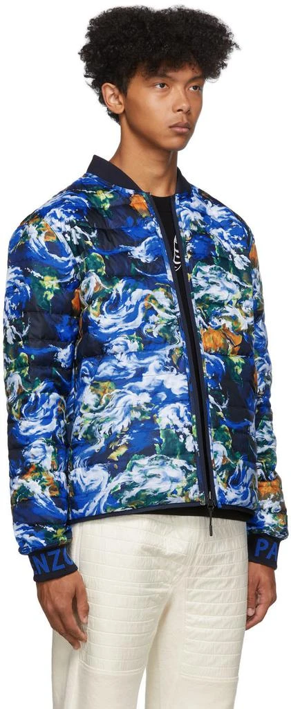 商品Kenzo|Reversible Navy Down 'KENZO World' Puffer Jacket 男款羽绒服,价格¥1572,第2张图片详细描述