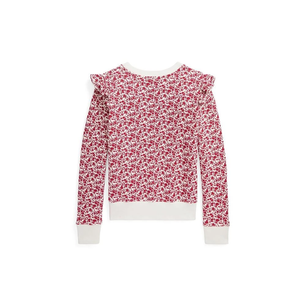 商品Ralph Lauren|Big Girls Floral Ruffled Fleece Sweatshirt,价格¥269,第4张图片详细描述