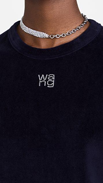 商品Alexander Wang|Hotfix 徽标短袖宝宝 T 恤,价格¥1612,第7张图片详细描述