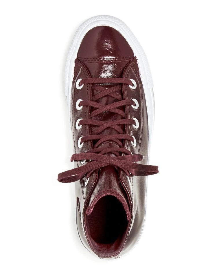 商品Converse|Converse Women's Chuck Taylor All Star Patent Leather High Top Sneakers,价格¥382,第3张图片详细描述