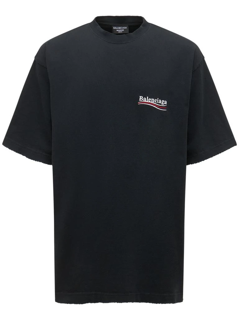 商品Balenciaga|Logo Cotton T-shirt,价格¥5358,第1张图片