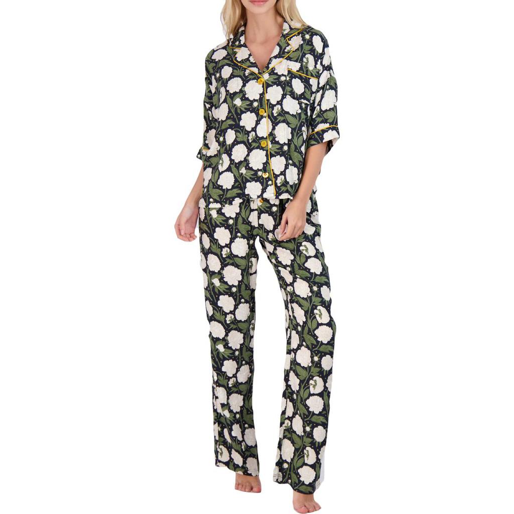 PJ Salvage Women's Sateen Loungewear Pajama Set商品第3张图片规格展示
