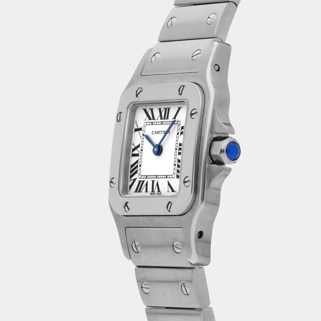 商品[二手商品] Cartier|Cartier Silver Stainless Steel Santos W20056D6 Quartz Women's Wristwatch 34.8 x 26.2 mm,价格¥28399,第2张图片详细描述