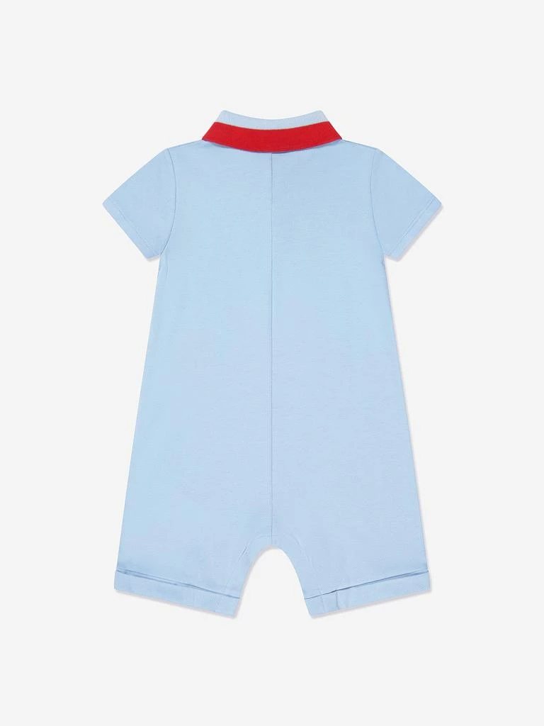 商品Gucci|Baby Boys Polo Romper in Blue,价格¥2264,第2张图片详细描述