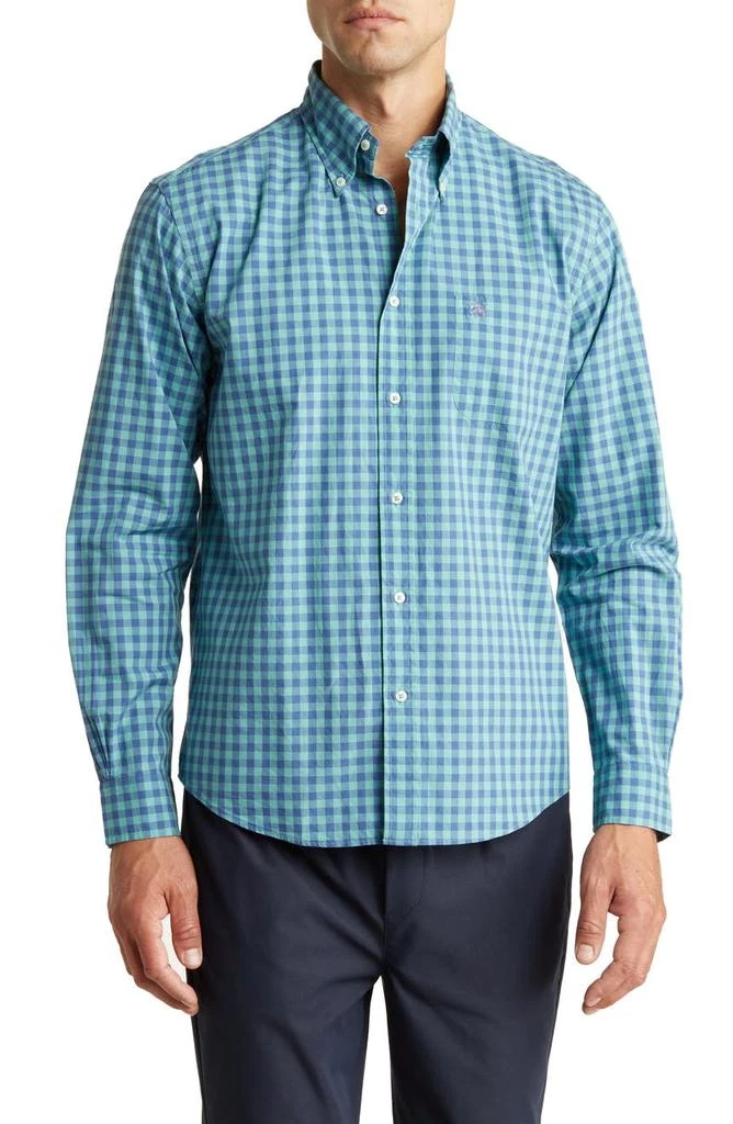 商品Brooks Brothers|Sport Fit Plaid Long Sleeve Yarn Dye Cotton Button-Down Shirt,价格¥413,第1张图片