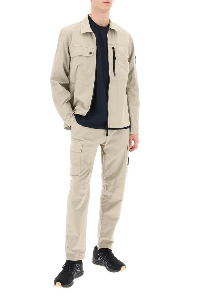 商品Stone Island|Supima Cotton Twill Stretch-TC overshirt,价格¥2209,第2张图片详细描述