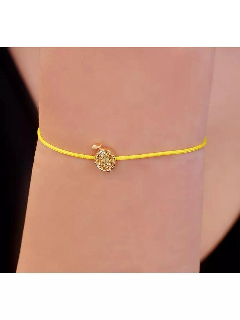 商品Rosmundo|Frutti 18K Yellow Gold, Yellow Sapphire &amp; 0.01 TCW Diamond Lemon Slider Bracelet,价格¥3747,第3张图片详细描述