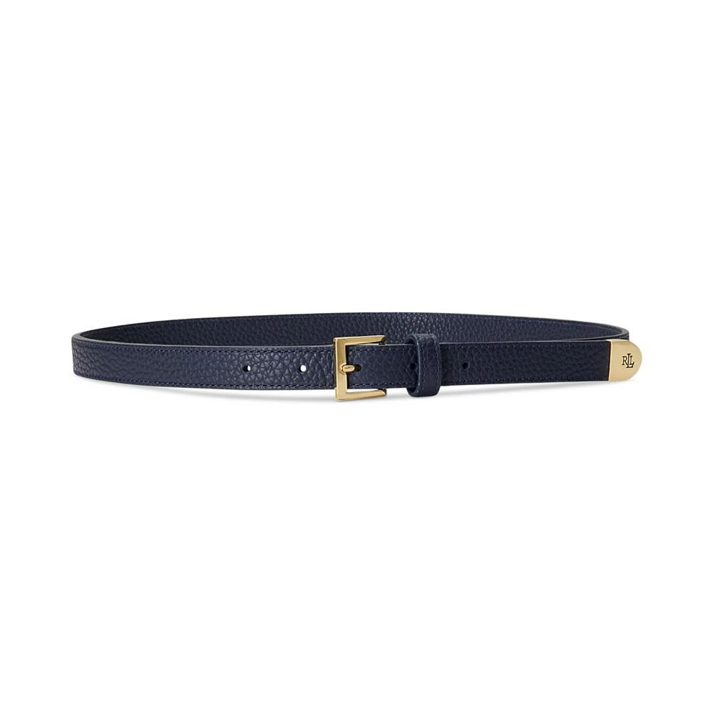 商品Ralph Lauren|Women's Pebbled Leather Skinny Belt,价格¥488,第1张图片