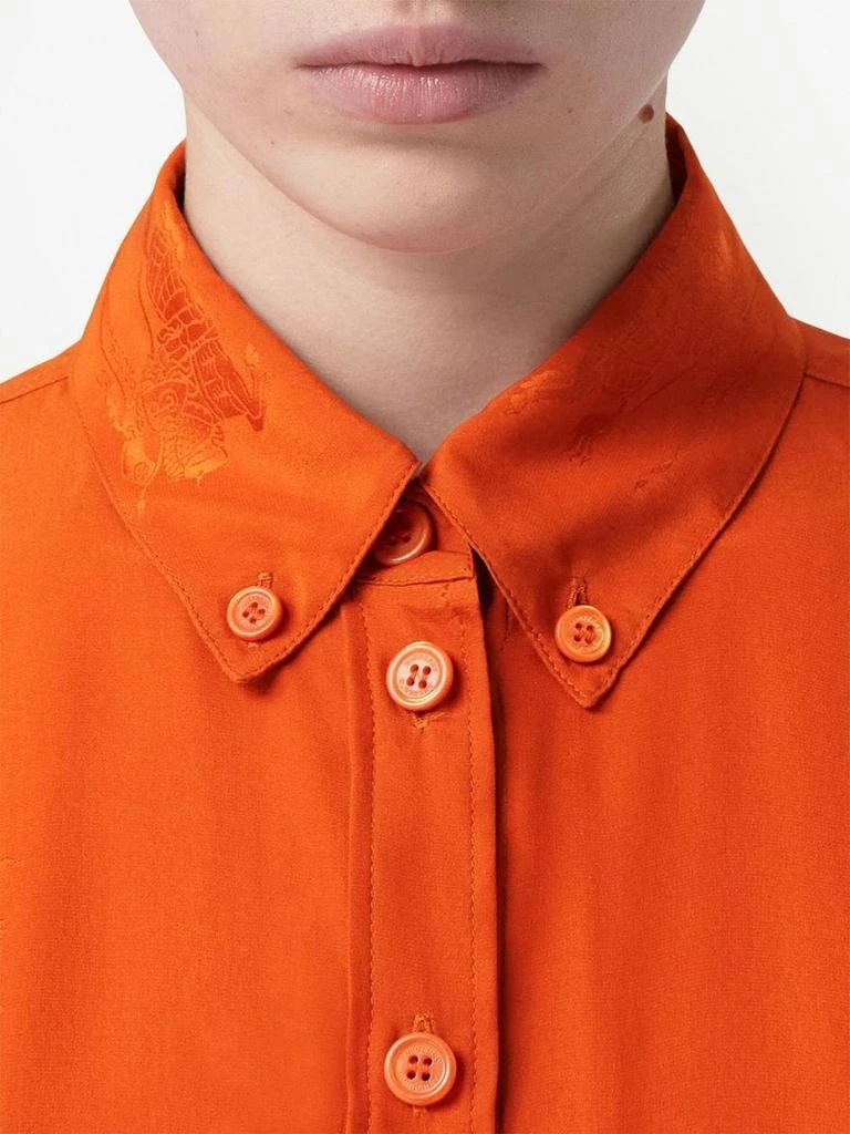 商品Burberry|BURBERRY - Allover Logo Cotton Polo Shirt,价格¥8632,第5张图片详细描述