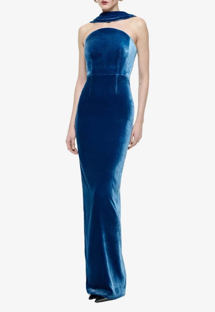 商品ROLAND MOURET|Strapless Velvet Sash Gown,价格¥10062,第2张图片详细描述