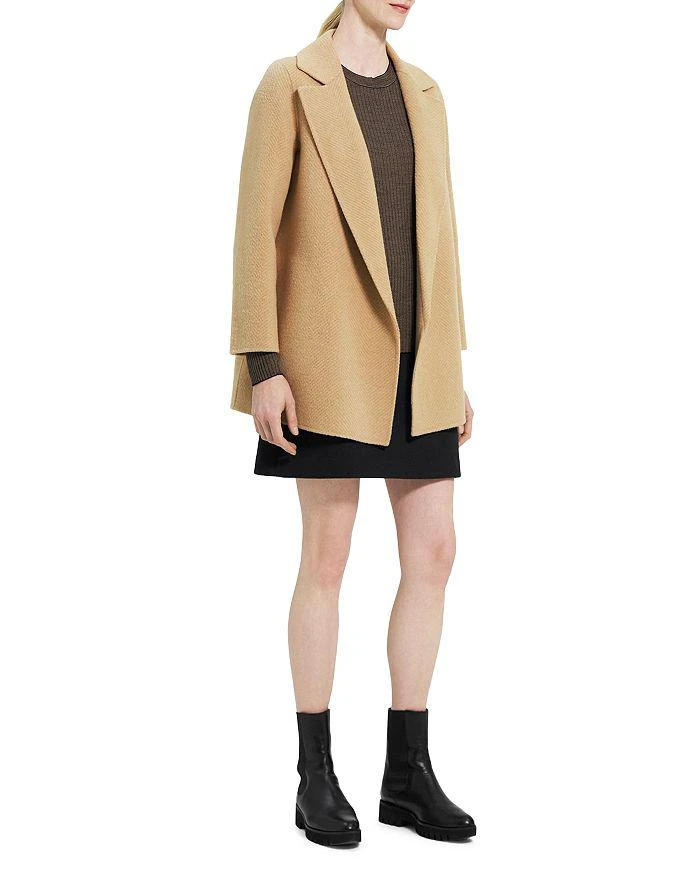 商品Theory|Clairene Chevron Wool Coat,价格¥1448,第4张图片详细描述