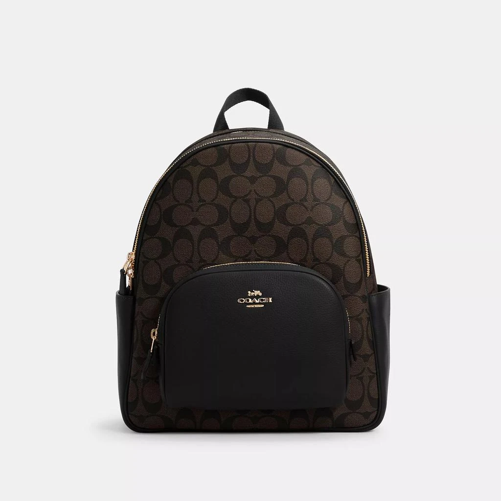 商品Coach|Court Backpack In Signature Canvas,价格¥1423,第1张图片