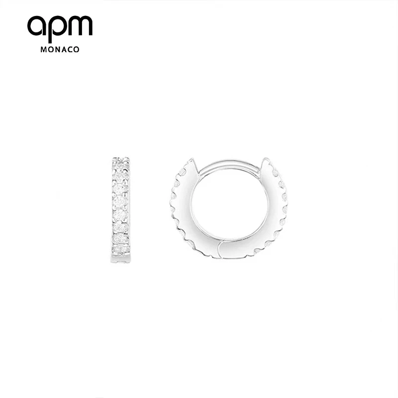 商品[国内直发] apm Monaco|APM Monaco 时尚简约耳环女款925银耳饰AE11103OX,价格¥490,第1张图片