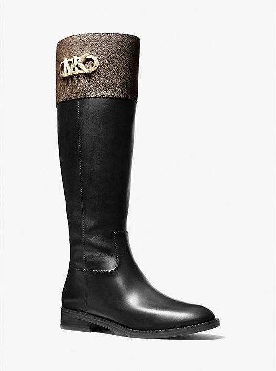 商品Michael Kors|Parker Logo and Leather Boot,价格¥1302,第1张图片详细描述