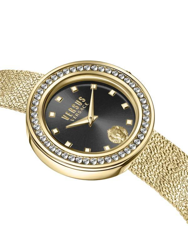 商品Versus Versace|38MM Carnaby Street Crystal Goldplated Stainless Steel & Crystal Bracelet Watch,价格¥1260,第3张图片详细描述