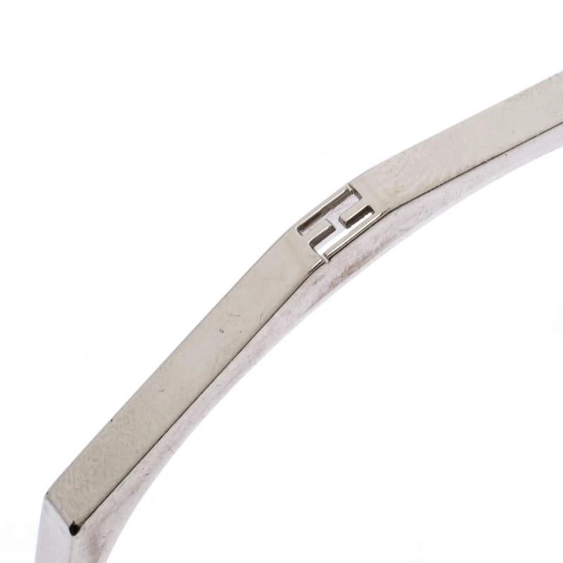 商品[二手商品] Fendi|Fendi Baguette Silver Tone Open Cuff Bracelet,价格¥1399,第3张图片详细描述