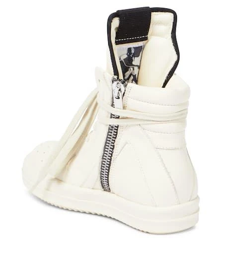 商品Rick Owens|Geobasket leather high-top sneakers,价格¥4836,第3张图片详细描述