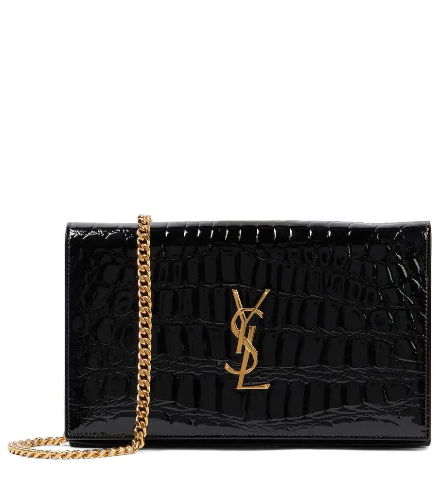 商品Yves Saint Laurent|Katie Mini patent leather wallet on chain,价格¥9515,第1张图片